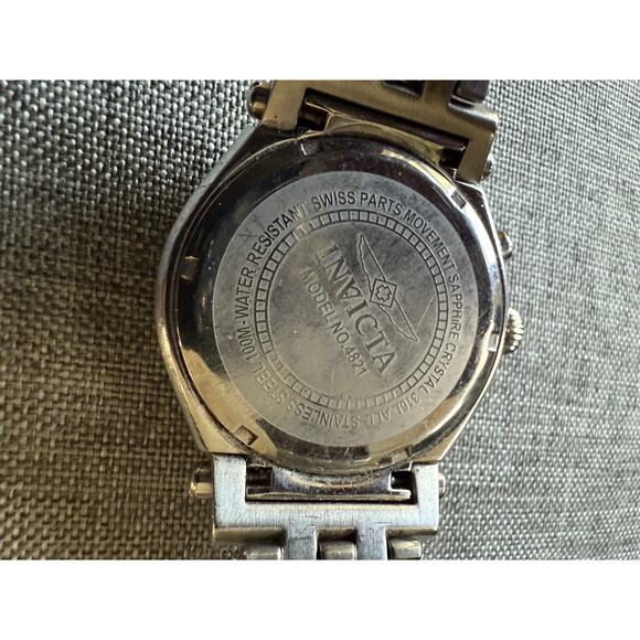 Invicta Model 4821 Watch 100 Meters Swiss Movement Stainless Steel Invicta Model 4821 Watch 100 Meters Swiss Movement Stainless  main image 3